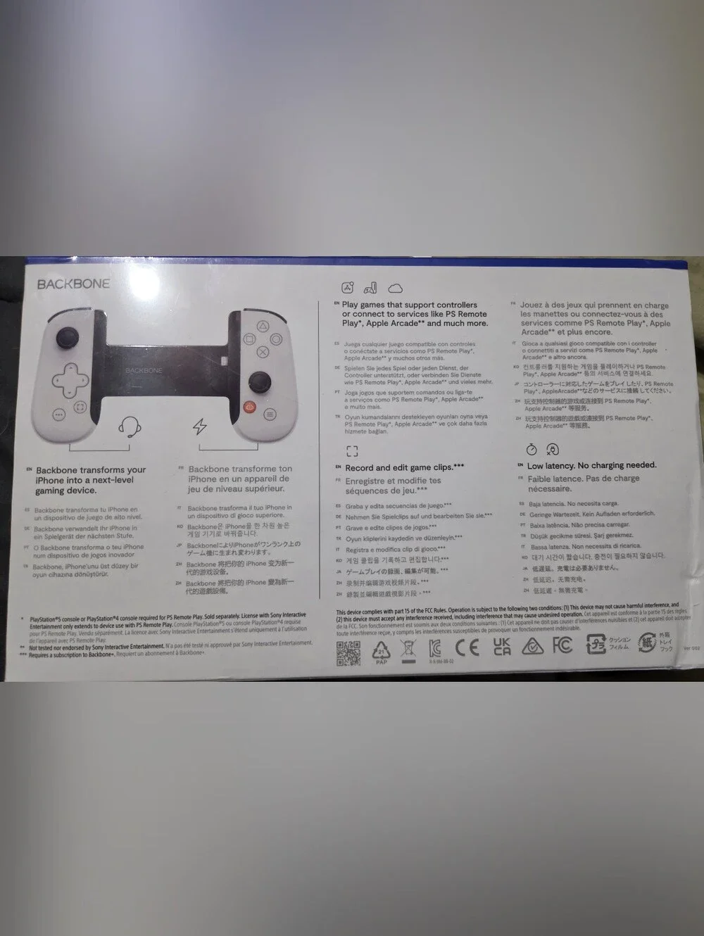 Sony White Backbone-style Mobile Game Controller for Smartphones